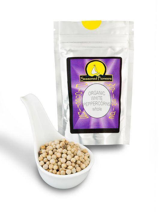 Organic Whole White Peppercorns