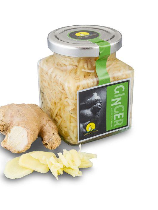 Fresh Ginger in a Jar